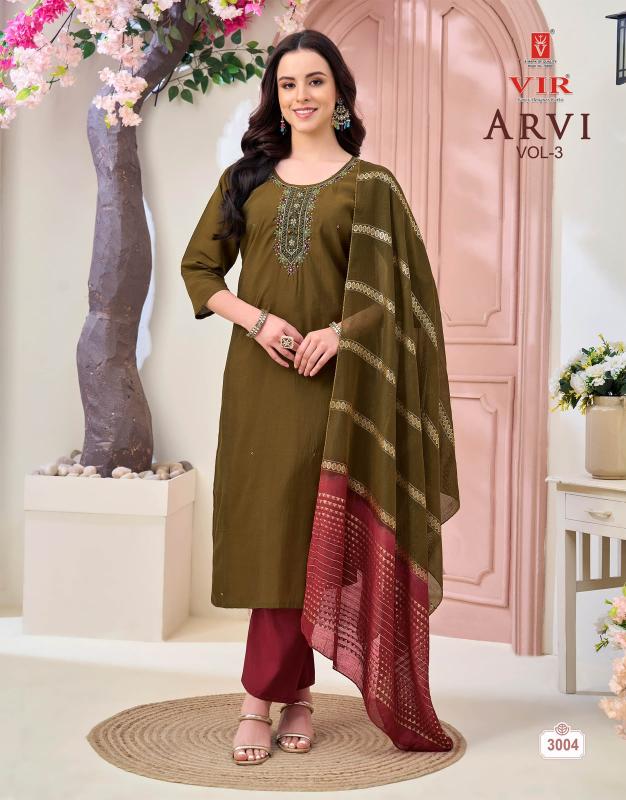 Vir arvi vol 7 wholesale price small size rayan kurtied